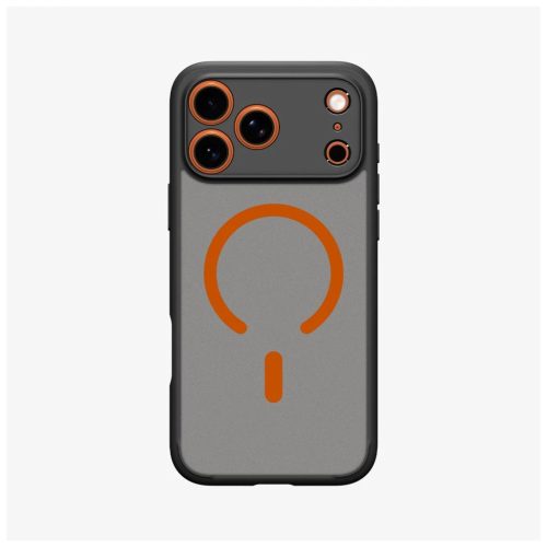 SPIGEN ULTRA HYBRID MAG MAGSAFE iPhone 17 Pro Max készülékhez tok – FROST – fekete/narancs