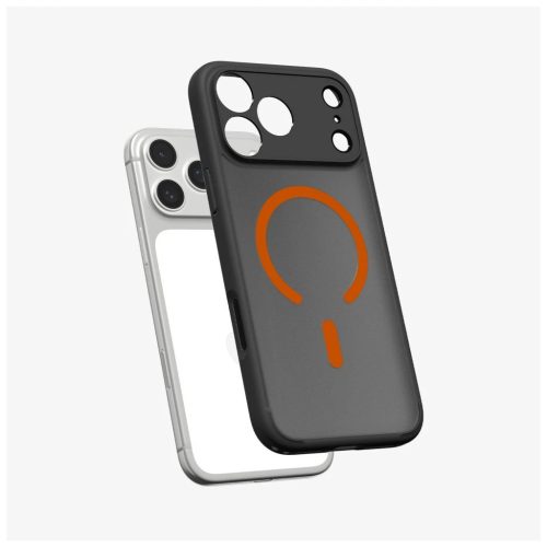 SPIGEN ULTRA HYBRID MAG MAGSAFE iPhone 17 Pro Max készülékhez tok – FROST – fekete/narancs