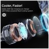 SPIGEN ESSENTIAL EV25MFAQ Qi2.2 PELTIER MAGNETIC MAGSAFE autós szellőzőre szerelhető vezeték nélküli töltő fekete