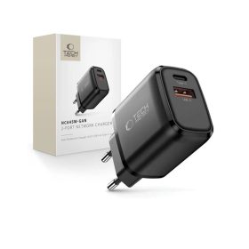   TECH-PROTECT NCA45W-GAN 2-PORT hálózati töltő PD 45W / QC3.0 fekete