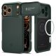 SPIGEN Optik Armor Mag MagSafe tok iPhone 17 Pro Max készülékhez, mélyzöld