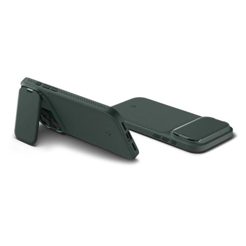 SPIGEN Optik Armor Mag MagSafe tok iPhone 17 Pro Max készülékhez, mélyzöld
