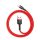 BASEUS kábel USB A - Lightning 2,4A Cafule CALKLF-A09 0,5 m piros fekete
