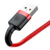 BASEUS kábel USB A - Lightning 2,4A Cafule CALKLF-A09 0,5 m piros fekete