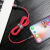 BASEUS kábel USB A - Lightning 2,4A Cafule CALKLF-A09 0,5 m piros fekete