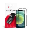 cell Rugalmas Nano üveg 5D iPhone 12/12 Pro fekete számára