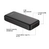 VEGER powerbank 20000 mAh 2A A20 (W2015) fekete