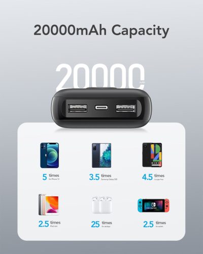 Powerbank Veger L20S (VP2039PD / W2039PD) PD QC3.0 2A 20000 mAh black