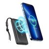VEGER powerbank 10000 mAh vezeték nélküli töltéssel kompatibilis MagSafe PD QC3.0 2A 20W MagOn (VP1151 / W1151) fehér