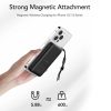 VEGER powerbank 10000 mAh vezeték nélküli töltéssel kompatibilis MagSafe PD QC3.0 2A 20W MagOn (VP1151 / W1151) fehér