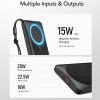 VEGER powerbank 10000 mAh vezeték nélküli töltéssel kompatibilis MagSafe PD QC3.0 2A 20W MagOn (VP1151 / W1151) fehér