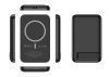 VEGER powerbank 5000 mAh vezeték nélküli töltéssel, kompatibilis a MagSafe PD QC3.0 2A 20W MagOn Kick (V0553P / W0553P) fekete