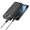 VEGER powerbank 30000 mAh PD QC3.0 3A 20W L30 (W3008PD) fekete