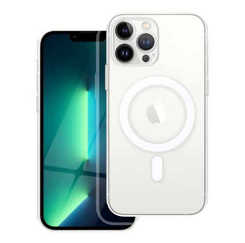 CLEAR MAG COVER tok kameravédelemmel, MagSafe-kompatibilis IPHONE 13 Pro Max készülékhez, átlátszó
