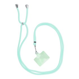   SWING (6mm) Phone lanyard, Phone pendant with adjustable length / cord length 165cm (max 82.5cm in the loop) / on the shoulder or neck - lite green