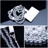 CRYSTAL DIAMOND telefon pánt, telefon medál / zsinór hossza 74 cm (37 cm a hurokban) / nyakban - fehér