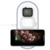 HOCO vezetéknélküli fast Töltő HANDSOME 3 az 1-ben (mobil + óra + headset) CW24 fehér