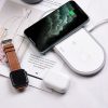 HOCO vezetéknélküli fast Töltő HANDSOME 3 az 1-ben (mobil + óra + headset) CW24 fehér