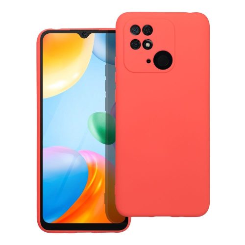 SILICONE tok XIAOMI redmi 10C részére, barackszínű