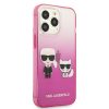 KARL LAGERFELD case for IPHONE 13 Pro KLHCP13LTGKCP (K Choupette Centered) gradpink
