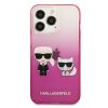 KARL LAGERFELD case for IPHONE 13 Pro KLHCP13LTGKCP (K Choupette Centered) gradpink