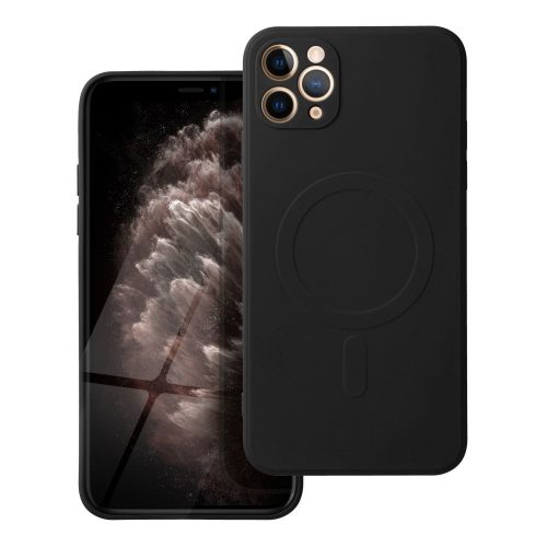 SILICONE MAG COVER tok kompatibilis MagSafe-fel IPHONE 11 Pro Max készülékhez fekete
