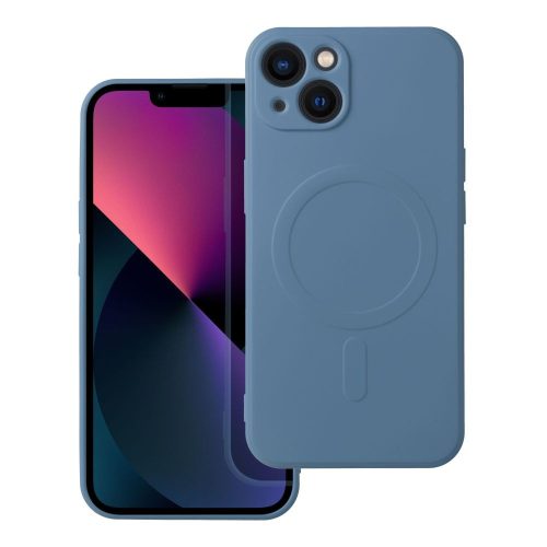 SILICONE MAG COVER tok, amely kompatibilis a MagSafe-fel, IPHONE 13-hoz, kék