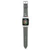 KARL LAGERFELD szilikon szíj az APPLE Watch KLAWLOKHG (SAFFIANO KH 42 / 44 mm ) ezüst színben