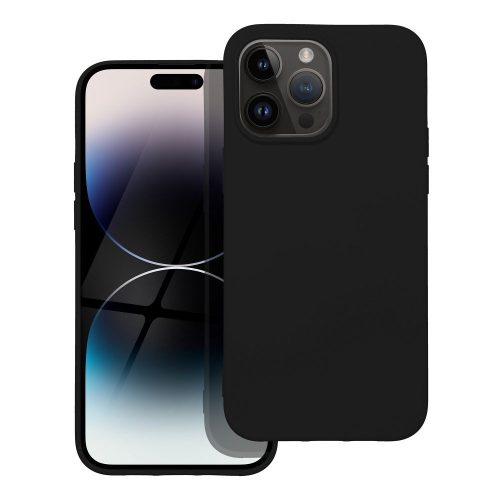 SILICONE tok IPHONE 14 Pro Max fekete számára