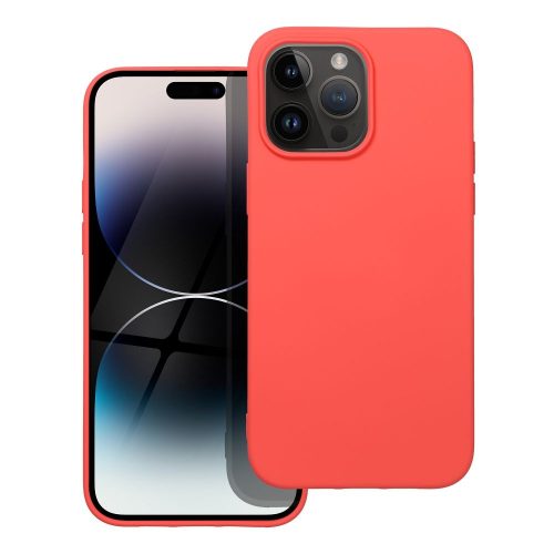 SILICONE tok IPHONE 14 Pro Max készülékhez barack színben