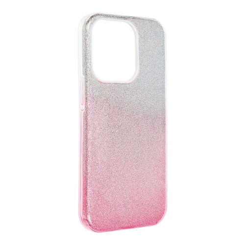 SHINING tok IPHONE 14 Pro-hoz átlátszó rózsaszín