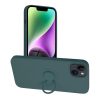 SILICONE RING tok IPHONE 14 Plus-hoz zöld színben