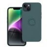 SILICONE RING tok IPHONE 14 Plus-hoz zöld színben