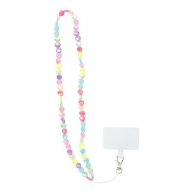   PIXIE Phone lanyard, Phone pendant / cord length 68cm (34cm in the loop) / on neck - hearts