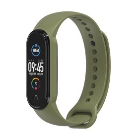   Szilikon szíj okoskarkötőhöz Xiaomi Mi Band 5 / 6 / 7 zöld (08)