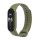 Szilikon szíj okoskarkötőhöz Xiaomi Mi Band 5 / 6 / 7 zöld (08)
