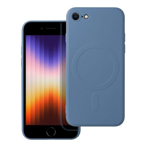 SILICONE MAG COVER tok kompatibilis a MagSafe-fel az IPHONE 7 / 8 / SE 2020 / SE 2022 készülékekhez, kék