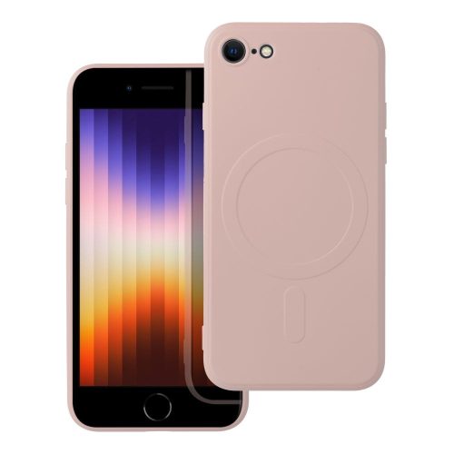 SILICONE MAG COVER tok, kompatibilis a MagSafe-fel az IPHONE 7 / 8 / SE 2020 / SE 2022 készülékekhez, rózsaszín
