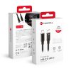 CELL F-ENERGY C391 kábel Type C to Type C PD QC4.0 5A 100W E-mark / 4K / Thunderbolt / 20Gbit/s 1 m fekete