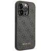 GUESS tok IPHONE 14 Pro-hoz GUHCP14LG4GFGR (4G arany Logo) szürke