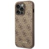 GUESS tok IPHONE 14 Pro-hoz GUHCP14LG4GFBR (4G arany Logo) barna