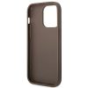 GUESS tok iPHONE 14 Pro Max-hoz GUHCP14XG4GFBR (4G arany Logo) barna