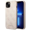 GUESS tok IPHONE 14-hez GUHCP14SG4GFPI (4G arany Logo) rózsaszín