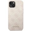 GUESS tok IPHONE 14-hez GUHCP14SG4GFPI (4G arany Logo) rózsaszín