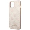 GUESS tok IPHONE 14-hez GUHCP14SG4GFPI (4G arany Logo) rózsaszín