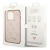 GUESS tok az IPHONE 14 Pro-hoz GUHCP14LG4GFPI (4G Arany Logó) rózsaszín
