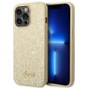 GUESS tok az IPHONE 14 Pro Max-hoz GUHCP14XHGGSHD (Glitter Flakes Script Metal Logo) arany