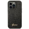 GUESS tok az IPHONE 14 Pro-hoz GUHCP14LHGGSHK (Glitter Flakes Script Metal Logo) fekete