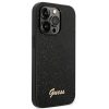 GUESS tok az IPHONE 14 Pro-hoz GUHCP14LHGGSHK (Glitter Flakes Script Metal Logo) fekete