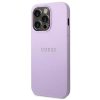 GUESS tok az IPHONE 14 Pro-hoz GUHCP14LPSASBPU (Saffiano fém logóval) lila